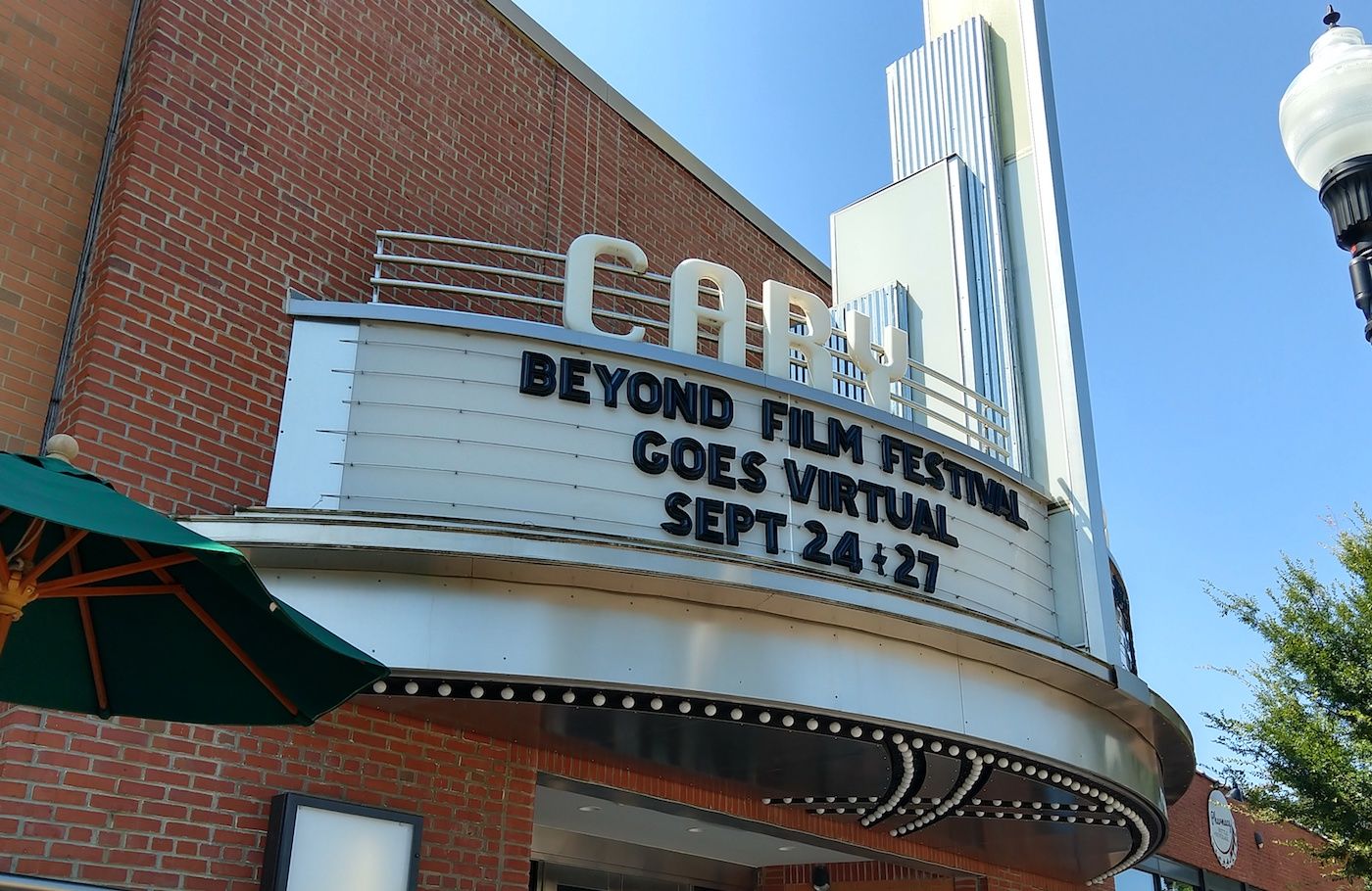CaryTheatermarquee2020 copycrop The Cary Theater
