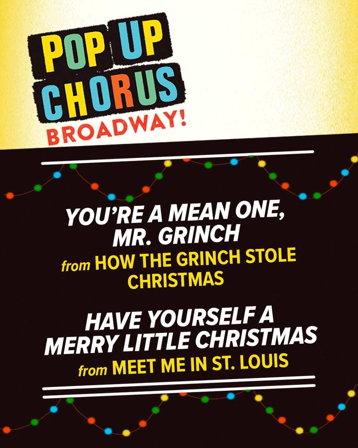 PopUp Broadway: Holiday Show